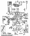 CylinderMufflersPiston Diagram and Parts List for 082432-4070-01  Briggs and Stratton Engine